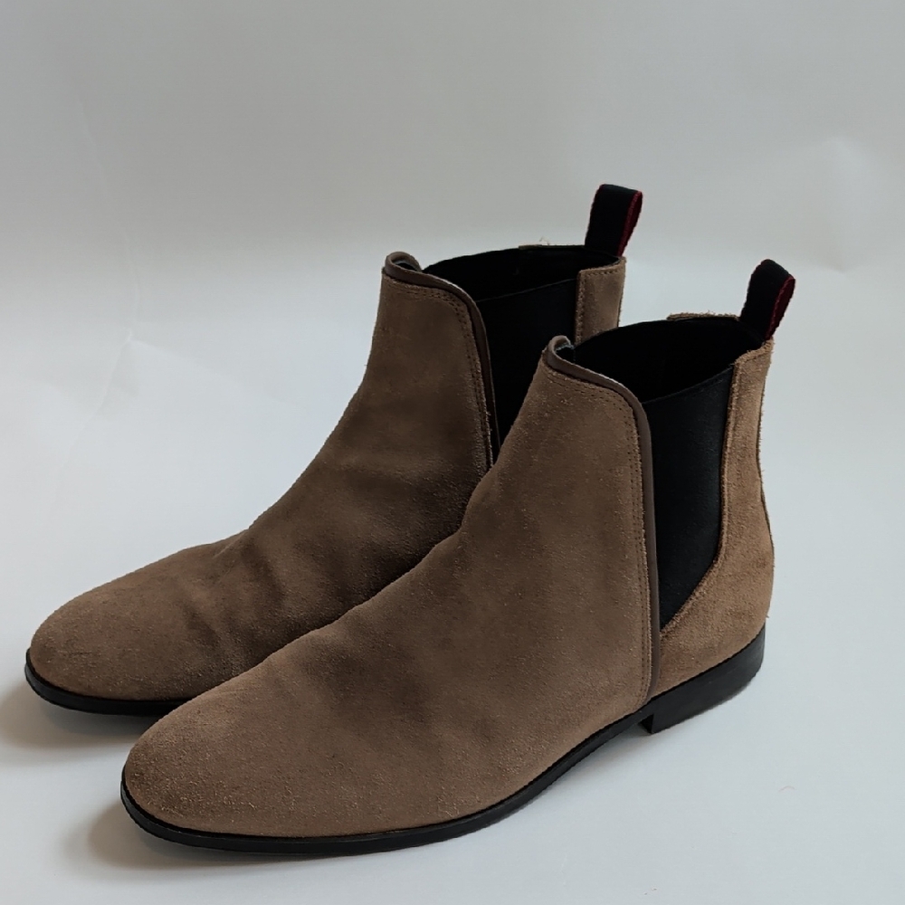 Hugo Boss Brown Suede Chelsea Boots